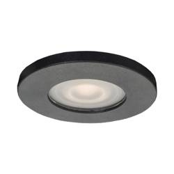 Light Prestige łazienkowe oczko stropowe Lagos GU10 okrągłe czarne LP-440/1RS BK