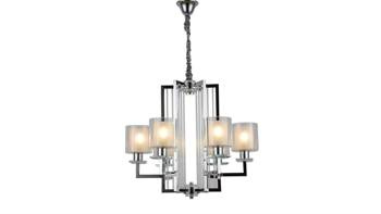 Lumina Deco żyrandol / lampa wisząca Manhattan 6xE27 chrom LDP 8012-6 (CHR)