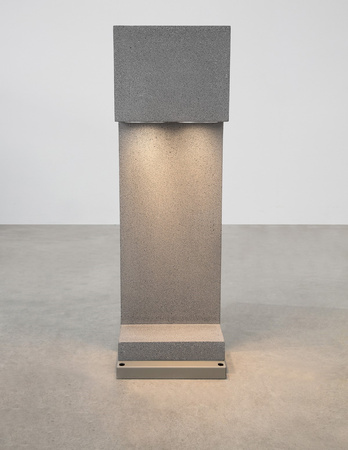 Luces Exclusivas lampa stojąca zewnętrzna LED Acajale GU10 2x10W IP65 wys. 60 cm szara LE73579