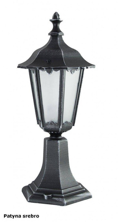 Su-ma lampa stojąca zewnętrzna Retro Midi E27 czarna/patyna 45cm IP43 K 4011/1/M
