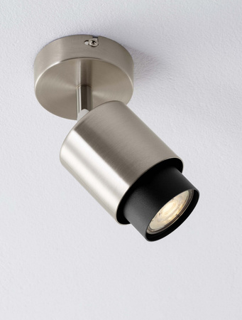 Luces Exclusivas lampa sufitowa LED Yapacani GU10 1x10W IP20 srebrno/czarna LE44973