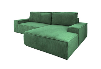 King Home Narożnik PILLOW M prawy z funkcją spania  zielony 5900168834668