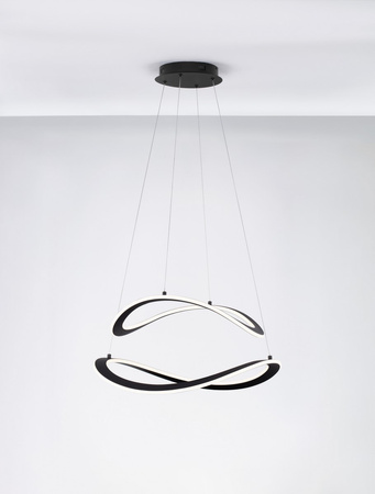 Luces Exclusivas lampa wisząca LED Jauja ściemnialna 87W 3141lm 3000K IP20 czarna LE44327