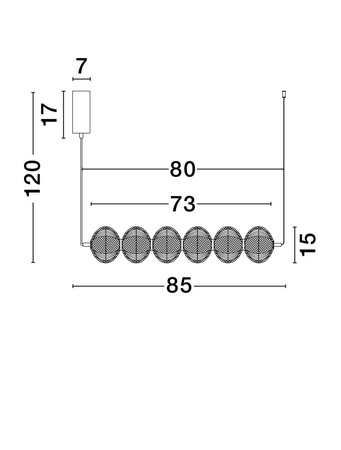 Luces Exclusivas lampa wisząca LED Tipuani ściemnialna 34W 2911lm 3000K IP20 złota LE44625