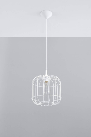 Sollux lampa wisząca Celta E27 biała SL.0295