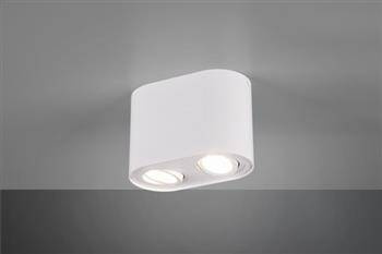 Trio plafon techniczny Cookie 2xGU10 biały 612900231