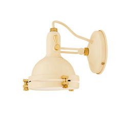 Kaspa kinkiet Nautilius G9 1x9W kremowy/mosiądz 21080107