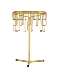 Luces Exclusivas lampa stołowa LED Huaraz ściemnialna Ø 30 cm 16W 1092lm 3000K IP20 wys. 46 cm złota LE44718