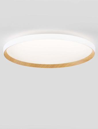 Luces Exclusivas lampa sufitowa LED Vinamar ściemnialna Ø 60 cm 55W 4760lm 2700-3000K IP20 biało/drewniana LE44890
