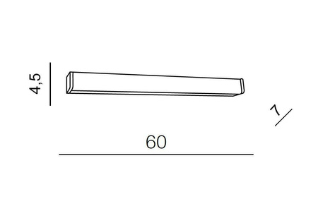 Azzardo kinkiet łazienkowy LED Peter 60 12W 800lm 4000K biały/chrom IP44 AZ2088
