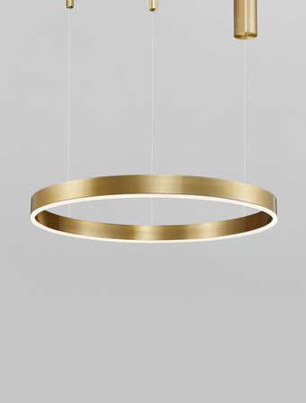 Luces Exclusivas lampa wisząca LED Jaca CCT ściemnialna z pilotem Ø 60 cm 40W 2943lm 2700-6000K IP20 złota LE43505