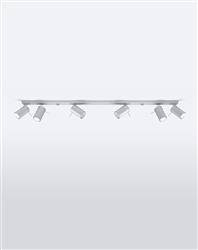 Sollux plafon Ring 6l 6xGU10 szary SL.0454