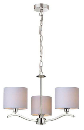Zuma Line żyrandol / lampa wisząca Carmen Pendant 3xE14 biała/chrom RLD94103-3