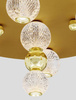 Luces Exclusivas plafon LED Ponce 32W 2745lm 3200K złoty Ø66cm LE42706