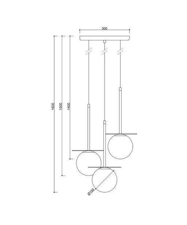 Ummo lampa wisząca Borra B 3xG9 mosiężna BRB331P3