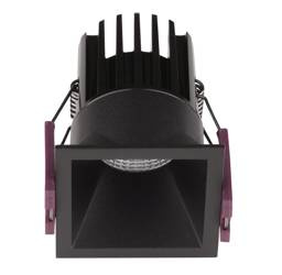 Luces Exclusivas łazienkowe oczko stropowe LED Turmero 7W 490lm 3000K czarne IP32 LE61337