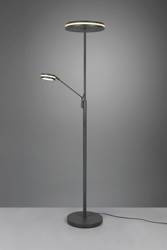 Trio lampa podłogowa LED Franklin 35W 4100lm + 6,5W 650lm 2700/3200/4000K antracytowa ściemnialna 181cm 426510242