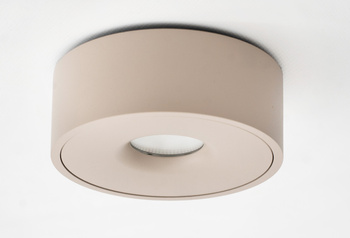 Mistic Lighting plafon łazienkowy Roll 10W 900lm 3000K 48° DIM (ściemnialny) taupe IP54 MSTC-05410975