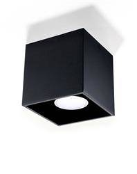 Sollux plafon techniczny Quad 1 GU10 czarny SL.0022
