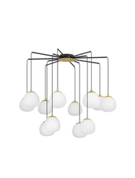 Luces Exclusivas lampa wisząca LED Adobe Ø 75 cm G9 12x5W IP20 czarno/złota LE43364