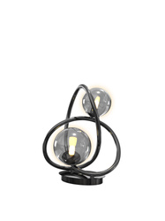 Aviano Lighting lampka biurkowa LED Nancy G9 2x3,5W 780lm 3000K żarówki w zestawie wys. 32 cm czarny chrom 8014-205