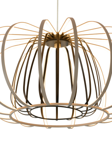 Aviano Lighting lampa wisząca LED Salo ściemnialna 55W 5500lm 3000K piaskowa 6033-113