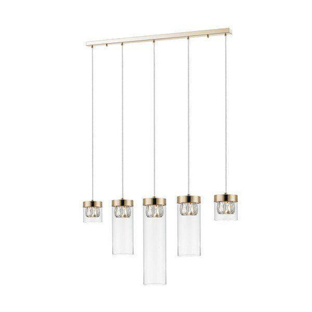 Zuma Line lampa wisząca Gem 5xG9 złota P0389-05E-F7AC