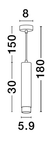 Luces Exclusivas lampa wisząca Cayes GU10 czarno/złota LE42621