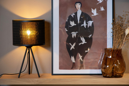 Lucide lampa stołowa Tagalog Ø 26 cm 1xE27 czarna 21529/26/30