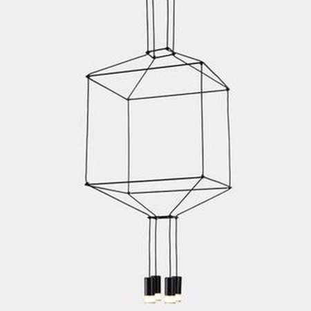 Step Into Design żyrandol / lampa wisząca Linea-4 4xG9 czarna ST-5961-4