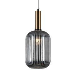 Italux lampa wisząca Antiola E27 mosiężna PND-5588-1L-BRO+SG