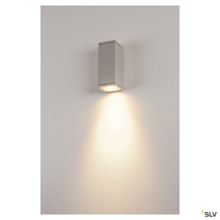 SLV kinkiet zewnętrzny Theo Wall Out GU10 szary IP44 229524