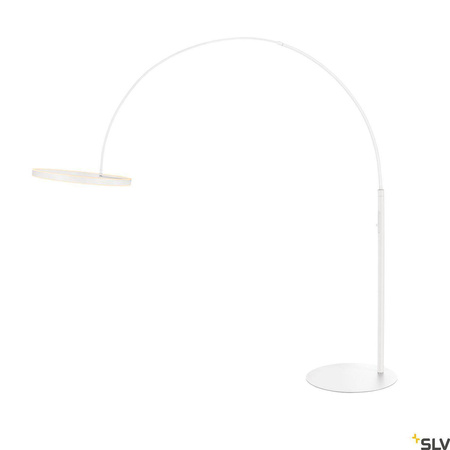 SLV lampa podłogowa LED One Bow 22W 1200lm 2700/3000K biała 232cm 1006351