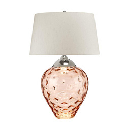 Quintiesse lampka biurkowa Samara 2xE27 + GU10 szaro/pomarańczowy Ø51cm QN-SAMARA-TL-LRG-SLM