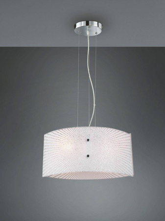 Trio żyrandol / lampa wisząca Elisa 2xE27 biało/srebrna 312200200