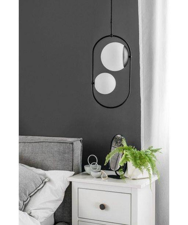 Ummo lampa wisząca Koban C 2xG9 czarna KOC222P0