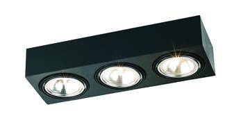 Argon plafon techniczny Rodos 3xG9 czarny 1119
