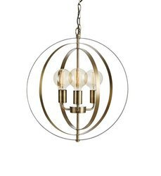 Markslojd żyrandol / lampa wisząca Orbit 3xE27 złota 107941