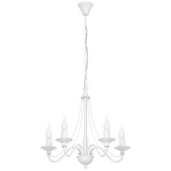 Aldex żyrandol / lampa wisząca Róża 5xE14 biała 397F