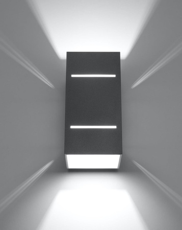 Sollux kinkiet Blocco G9 szary SL.0479