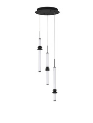 Luces Exclusivas lampa wisząca LED Urubicha ściemnialna Ø 33 cm 18W 1346lm 3000K IP20 czarna LE44690