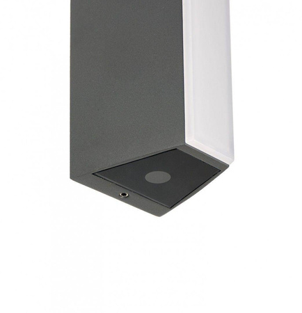 Su-ma kinkiet zewnętrzny LED Tin 2x4W + 6W 700lm 4000K szary IP54 M1401 DG