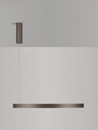 Luces Exclusivas lampa wisząca LED Bari ściemnialna Ø 80 cm 77W 3326lm 3000K IP20 brązowa LE44319