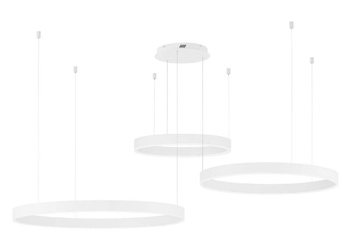 Luces Exclusivas lampa wisząca LED Jaca ściemnialna z pilotem 140W 7840lm 2700-6000K IP20 biała LE43264