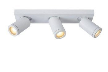Lucide plafon łazienkowy (reflektorki) Taylor 3xGU10 (załączono LED 5W 320lm 2200-3000K) biały IP44 09930/15/31