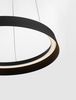 Luces Exclusivas lampa wisząca LED Batallas ściemnialna Ø 45 cm 38W 2564lm 2700-3000K IP20 czarna LE44786
