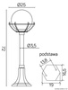 Su-ma lampa stojąca zewnętrzna Kule z koszykiem 200 E27 czarna/patyna 72cm IP43 K 5002/3/KPO FU