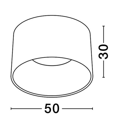 Luces Exclusivas lampa sufitowa LED Bajo Ø 50 cm 35W 2080lm 3000K IP20 czarna LE44265