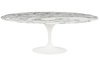 King Home Stół TULIP ELLIPSE MARBLE ARABESCATO 200  biały - marmur, metal RT-335V.ARABESCATO