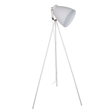 Italux lampa podłogowa Franklin E27 biała/nikiel 145cm ML-HN3068-WH+S.NICK